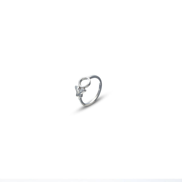 Silver Iconic Duo Ring - tassyasilver.com