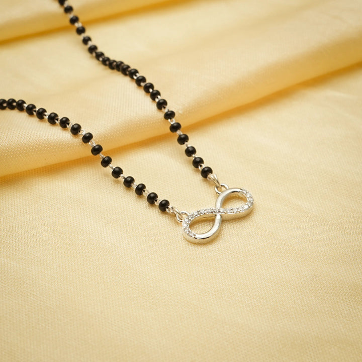 Silver Infinity Spark Mangalsutra - tassyasilver.com