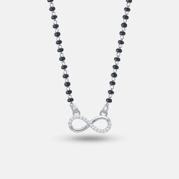 Silver Infinity Spark Mangalsutra - tassyasilver.com
