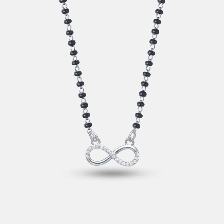 Silver Infinity Spark Mangalsutra - tassyasilver.com