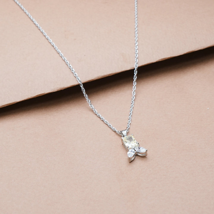 Silver Lemon Bloom Chain Pendant - tassyasilver.com