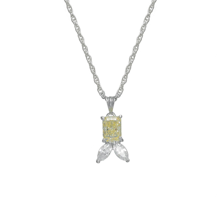 Silver Lemon Bloom Chain Pendant - tassyasilver.com