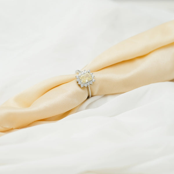 925 Silver Lemon Radiance Minimal Ring