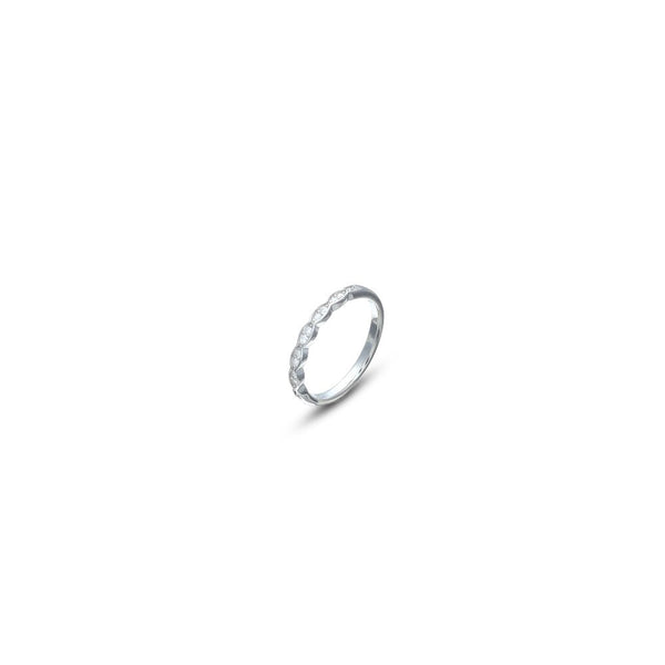 Silver Linked Sparkle Ring - tassyasilver.com