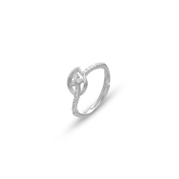 
Tassya Silver Lira Leaf Ring in 925 sterling silver.