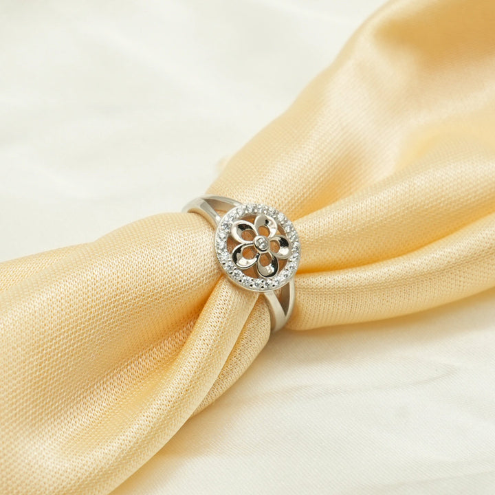 Silver Lotus Embrace Ring - tassyasilver.com