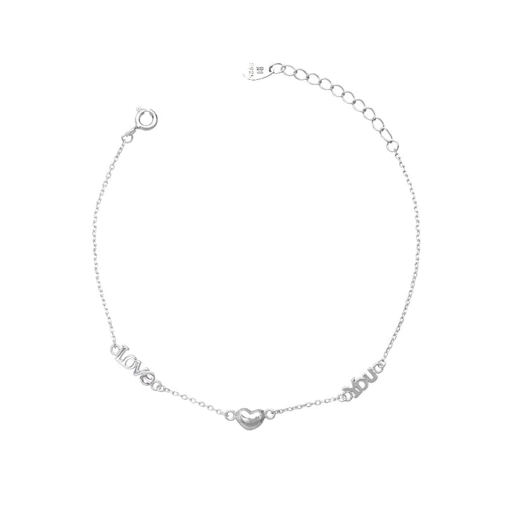 Silver Love You Forever Bracelet - tassyasilver.com
