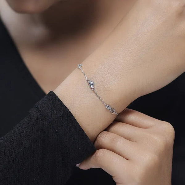 Silver Love You Forever Bracelet - tassyasilver.com
