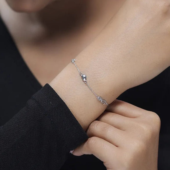 Silver Love You Forever Bracelet - tassyasilver.com