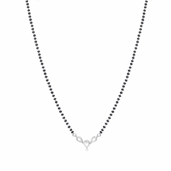 Silver Love's Embrace Mangalsutra - tassyasilver.com
