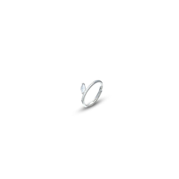 925 Silver Marquise Spark Ring