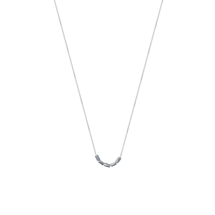Silver Matte Bead Chain Pendant - tassyasilver.com