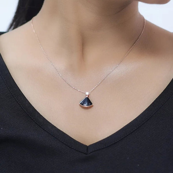 Tassya Silver silver Midnight Bloom chain pendant in 925 sterling silver