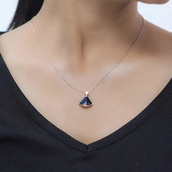 Tassya Silver silver Midnight Bloom chain pendant in 925 sterling silver