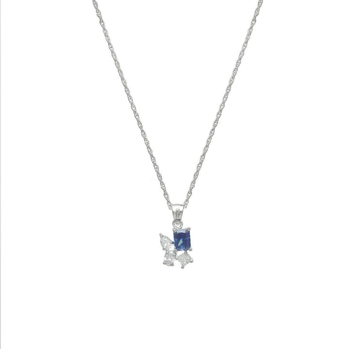 Silver Midnight Bloom Chain Pendant - tassyasilver.com