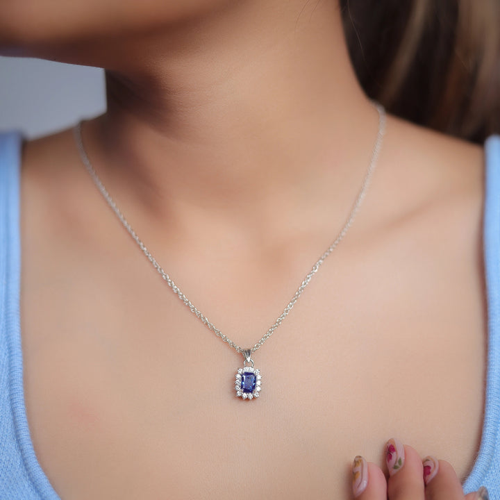 Silver Midnight Radiance Chain Pendant - tassyasilver.com