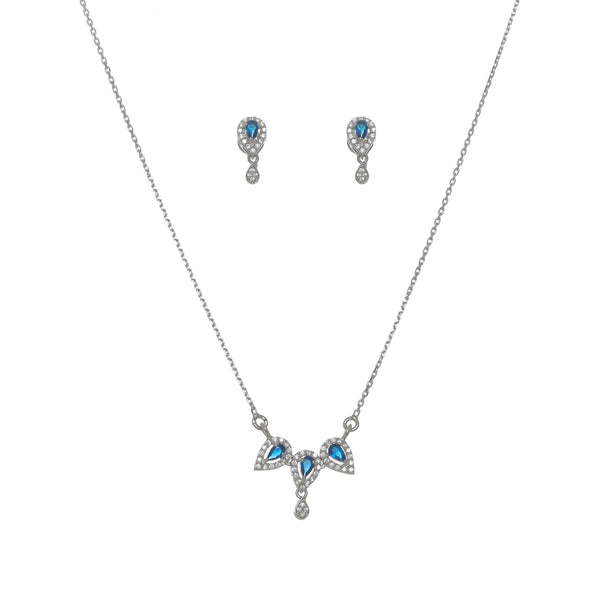 Silver Midnight Sky Necklace set - tassyasilver.com