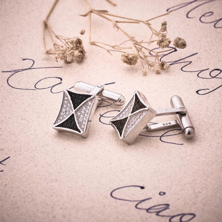 Silver Midnight Star Cufflinks - tassyasilver.com