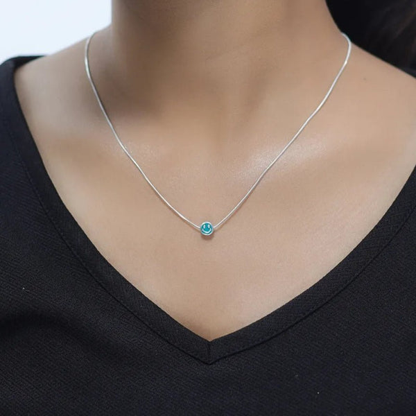 Tassya Silver silver Minty Mood chain pendant in 925 sterling silver