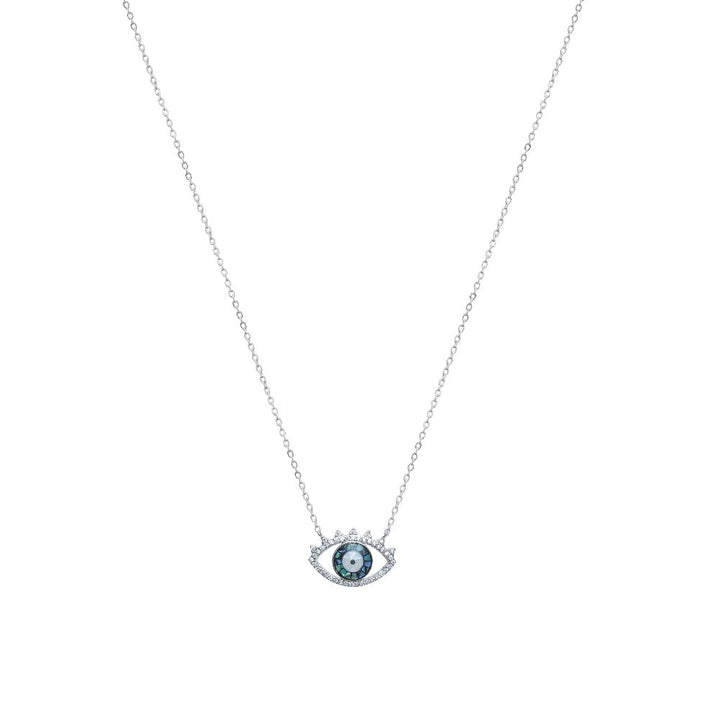 Tassya Silver silver Mystic Eye chain pendant in 925 sterling silver