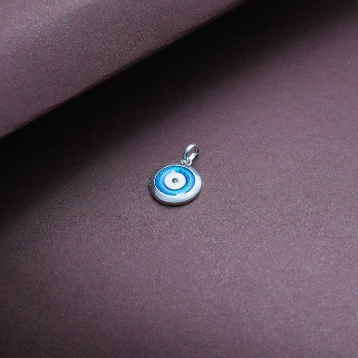 Silver Nazar Shield Pendant - tassyasilver.com
