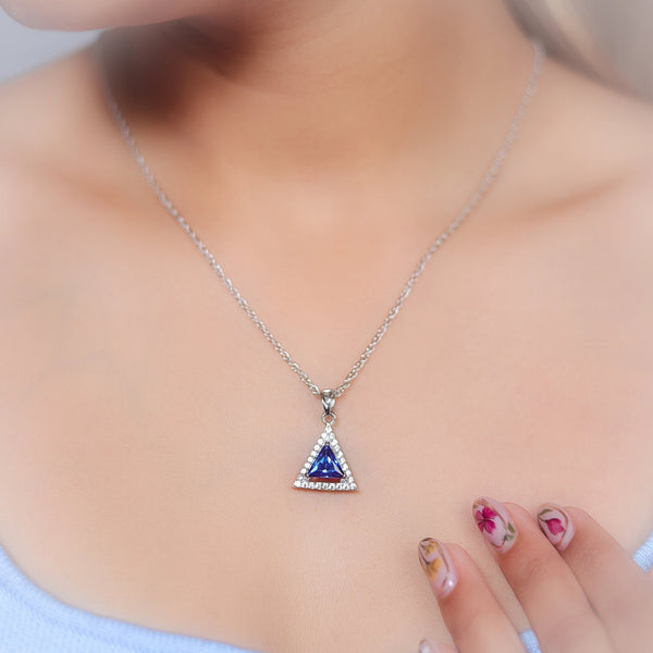 Silver Nova Tria Chain Pendant - tassyasilver.com