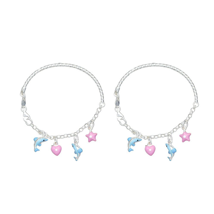 Silver Ocean Charm Baby Kada - tassyasilver.com