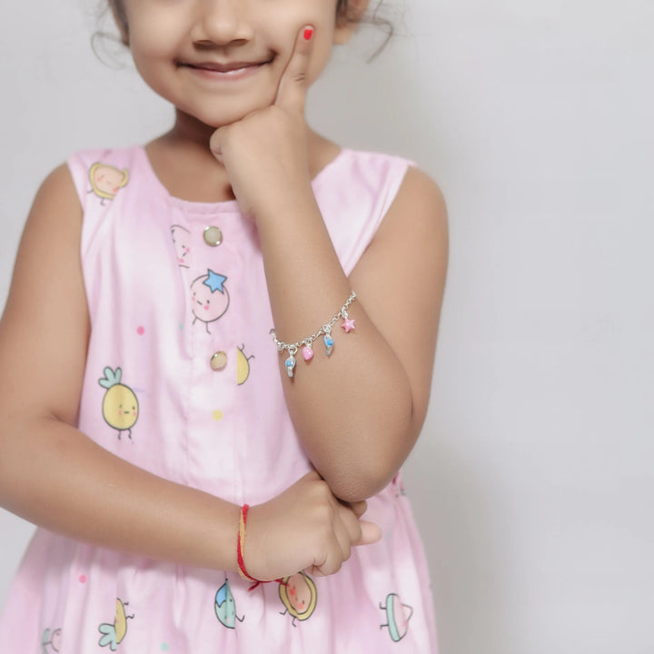 Silver Ocean Charm Baby Kada - tassyasilver.com