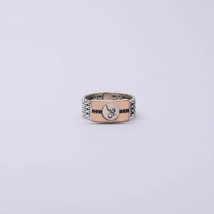 Silver Oxidized Scorpio Ring - tassyasilver.com