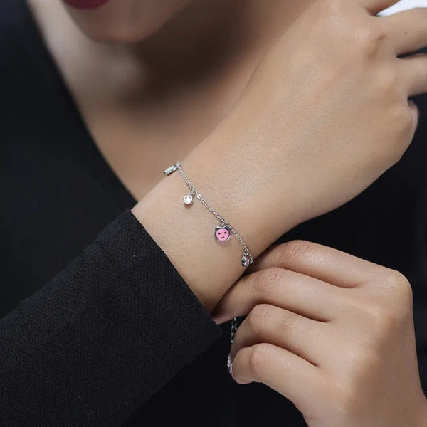Silver Panda Pals Bracelet - tassyasilver.com