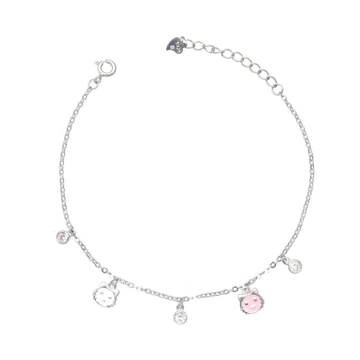 Silver Panda Pals Bracelet - tassyasilver.com