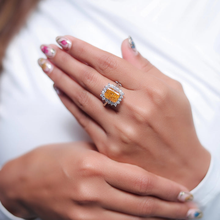 Silver Peach Radiance Ring - tassyasilver.com