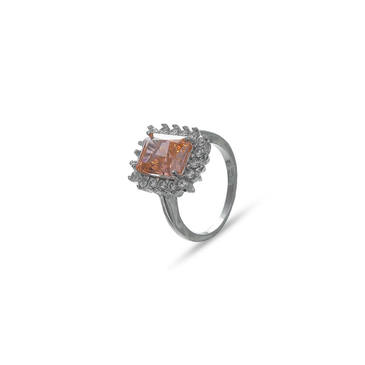 Silver Peach Radiance Ring - tassyasilver.com
