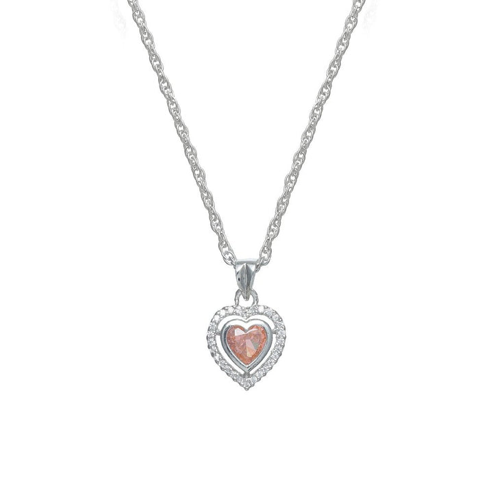 Silver Peachy Love Chain Pendant - tassyasilver.com