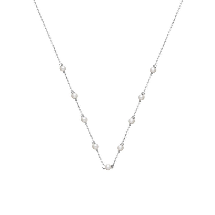 Tassya Silver silver Pearl Dusk chain pendant in 925 sterling silver