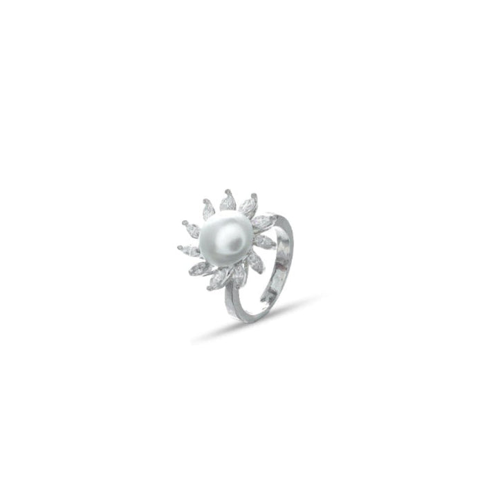 Silver Pearl Sun Ring - tassyasilver.com