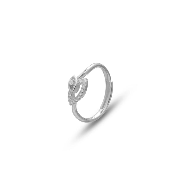 Silver Petal Whirl Ring - tassyasilver.com