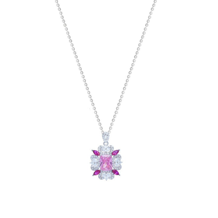 Tassya Silver silver Pink Royale chain pendant in 925 sterling silver