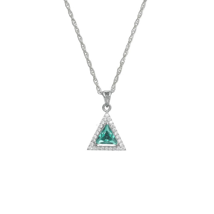 Silver Prism Spark Chain Pendant - tassyasilver.com