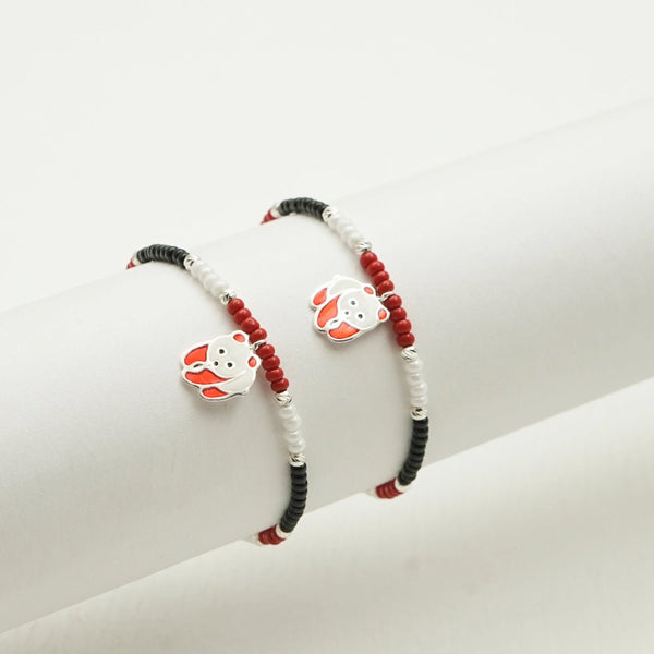 Silver Puppy Love Baby Bracelet - tassyasilver.com