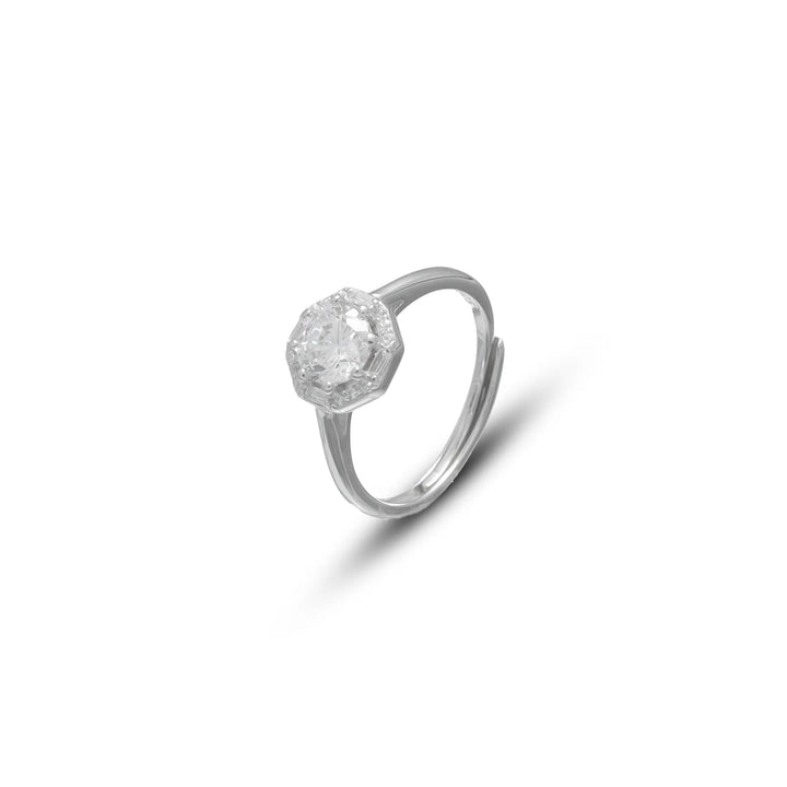 Silver Radiant Hexa Ring - tassyasilver.com