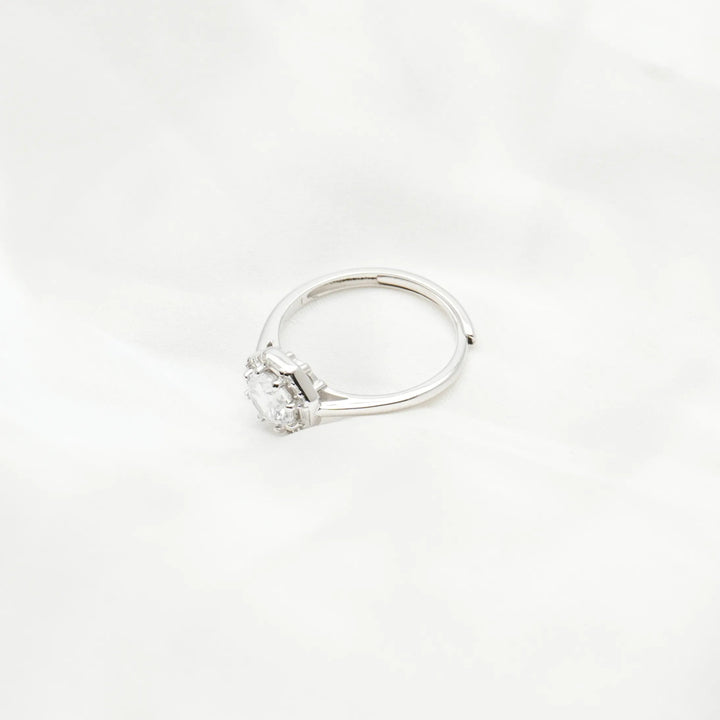 Silver Radiant Hexa Ring - tassyasilver.com