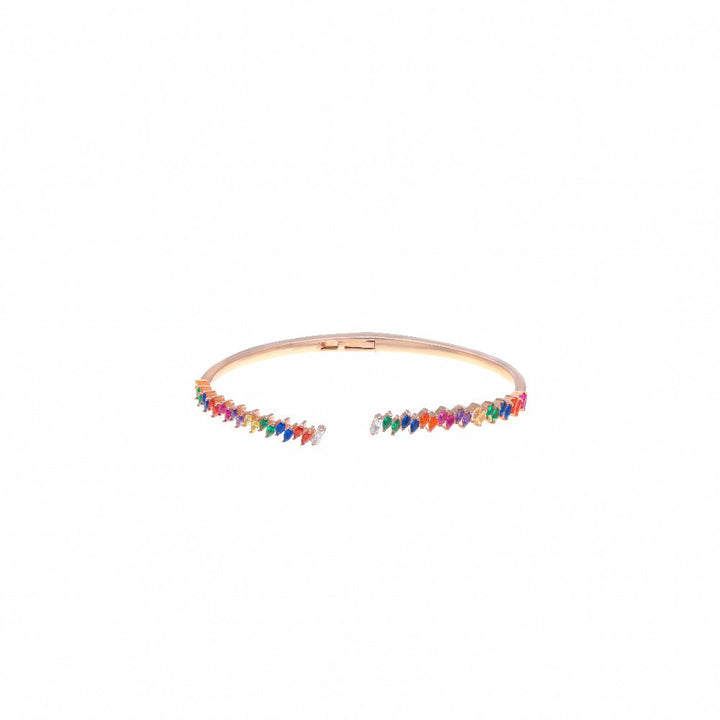 Silver Rainbow Sparkle Kada - tassyasilver.com