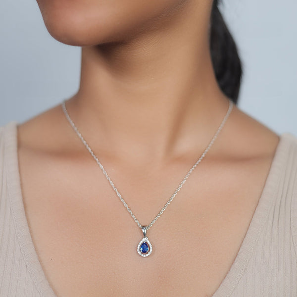 Silver Raindrop Radiance chain pendant - tassyasilver.com