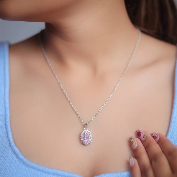 Silver Regal Bloom Chain Pendant - tassyasilver.com