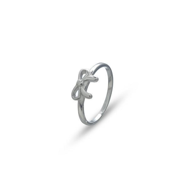 Tassya Silver Ribbon Whisper Ring in 925 sterling silver.