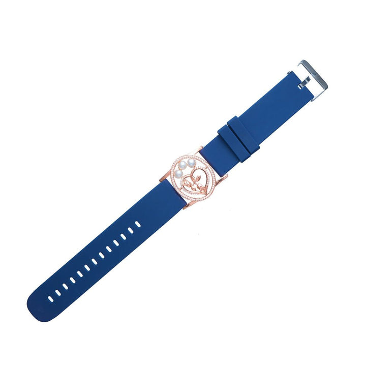 Silver Rose Heart Dial Watch - tassyasilver.com