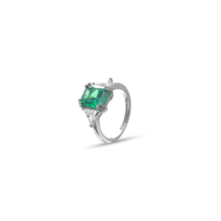 Silver Royal Emerald Ring - tassyasilver.com