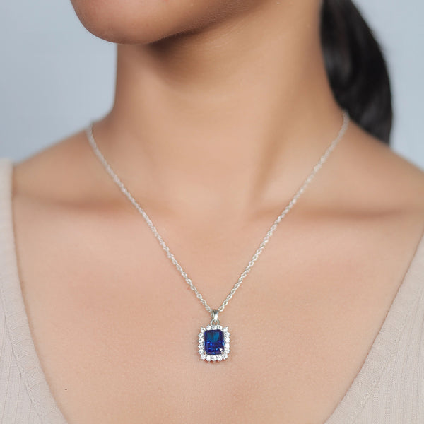 Silver Royal Radiance Chain Pendant - tassyasilver.com