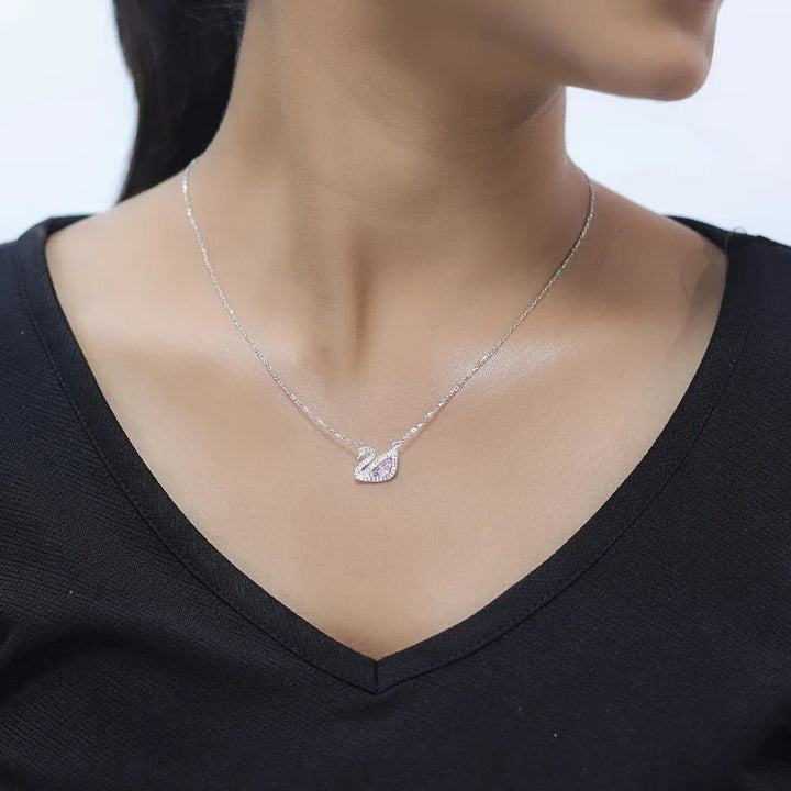 Silver Royal Swan Chain Pendant - tassyasilver.com